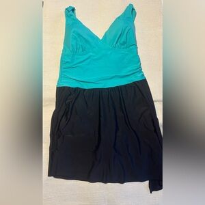 Swimsuit teal and black size 10